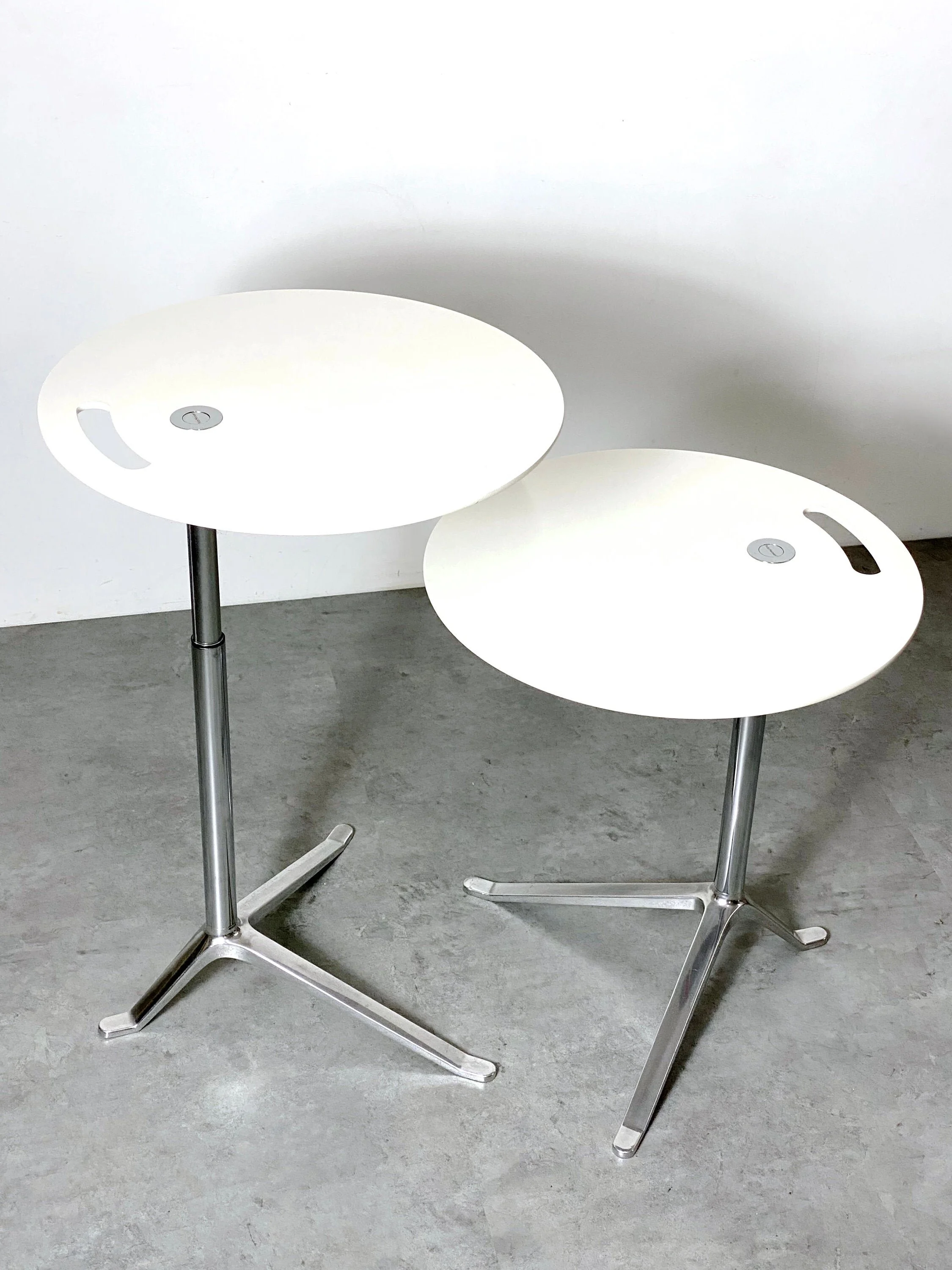 Pair Kasper Salto Fritz Hansen Adjustable Side Tables — The S